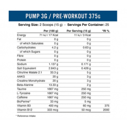 Applied Nutrition Pump 3G Original Pre Workout 375 g