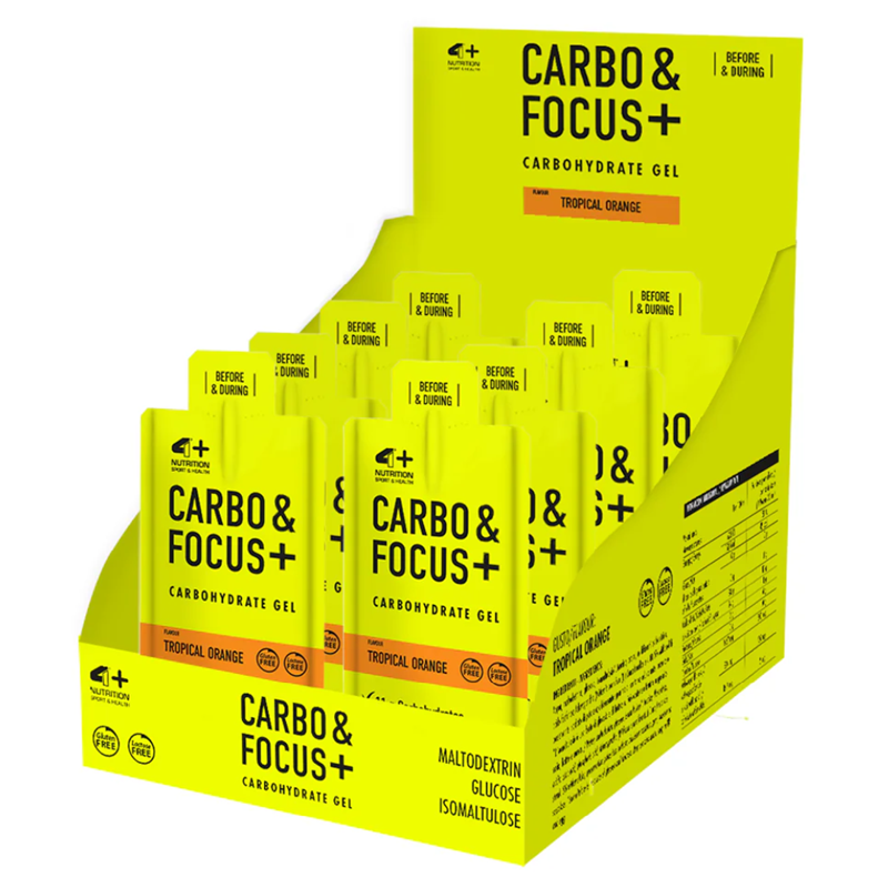 4+ Nutrition Carbo & Focus Carbogel 30 ml x24 BOX