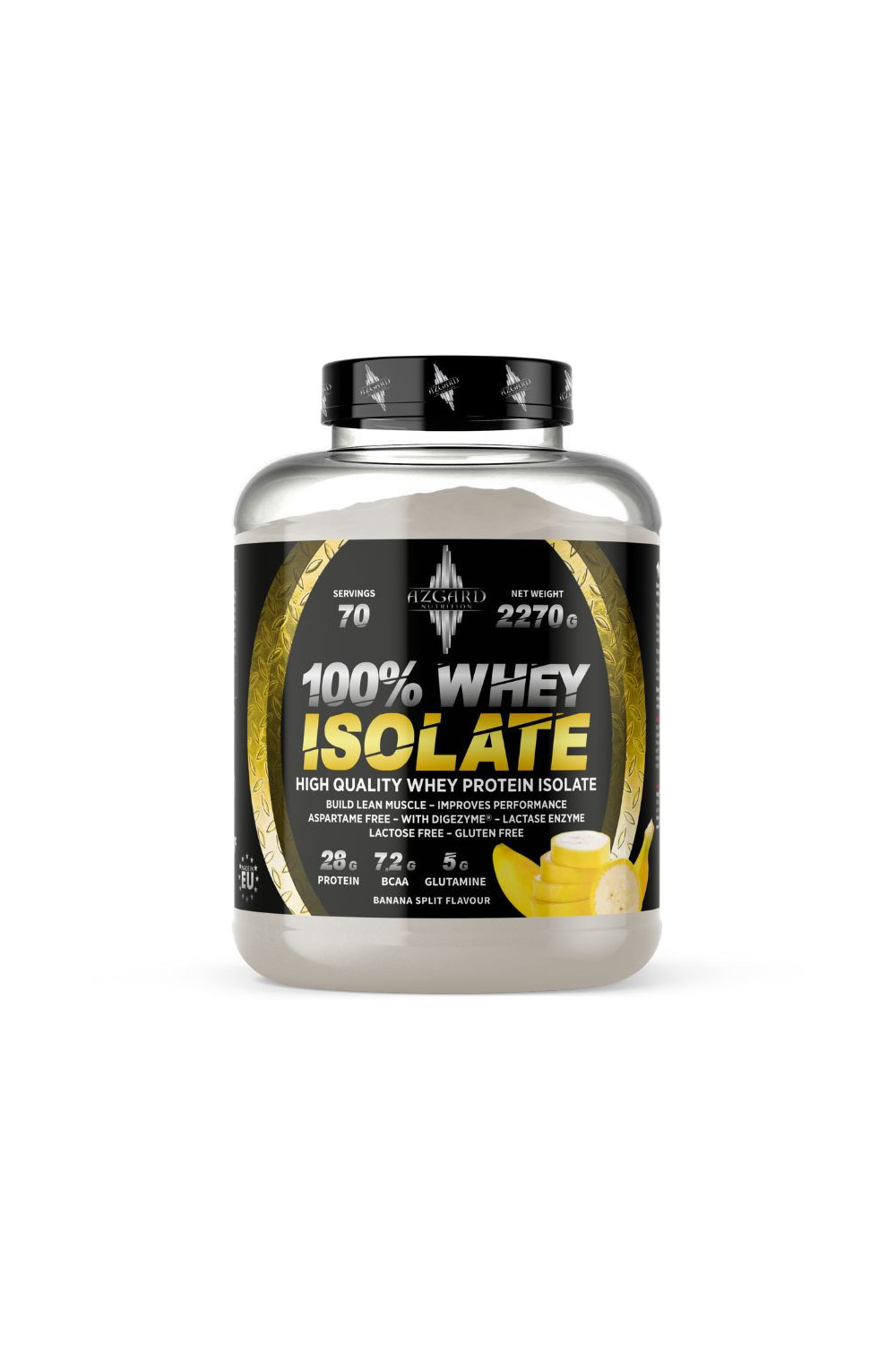 Azgard 100% Whey Isolate 2270 g, Lactose Free
