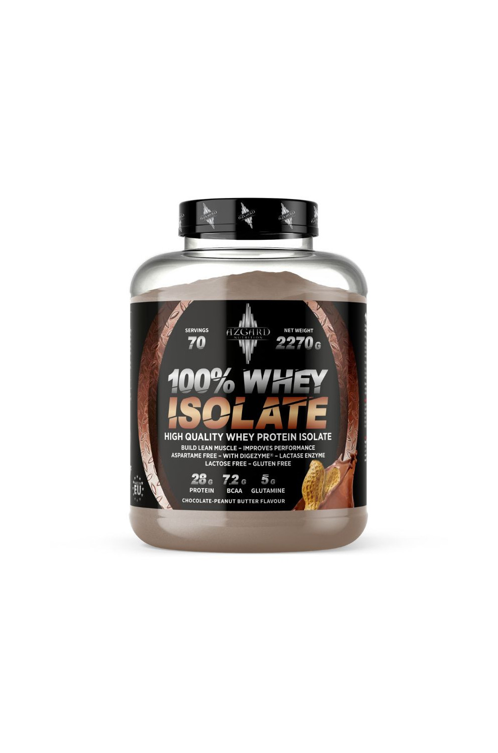 Azgard 100% Whey Isolate 2270 g, Lactose Free
