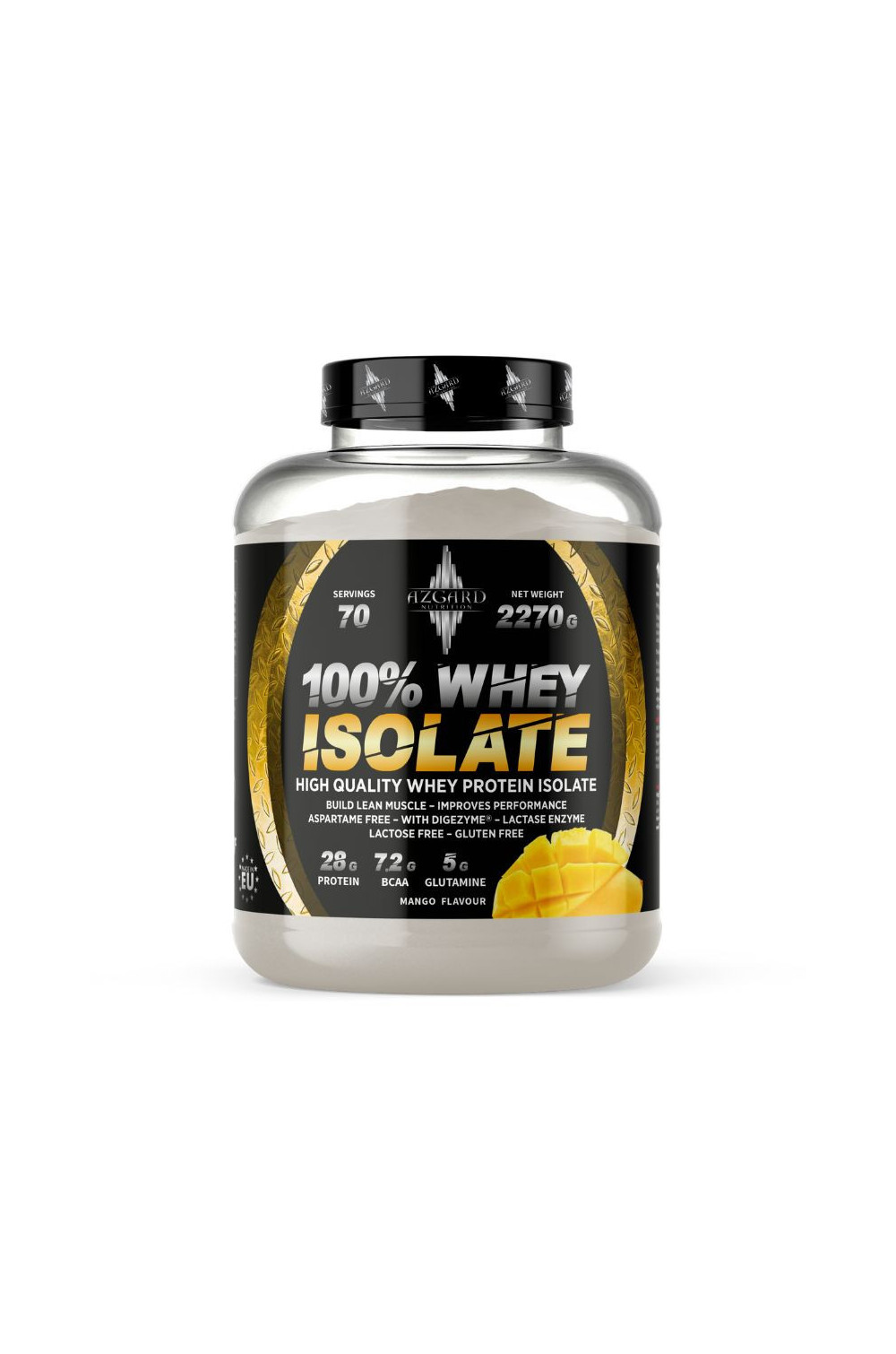Azgard 100% Whey Isolate 2270 g, Lactose Free