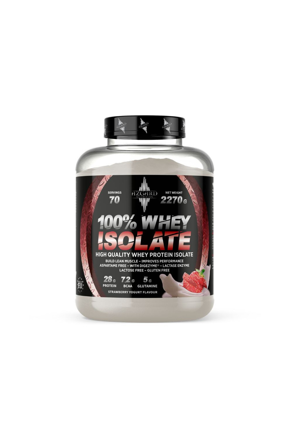 Azgard 100% Whey Isolate 2270 g, Lactose Free