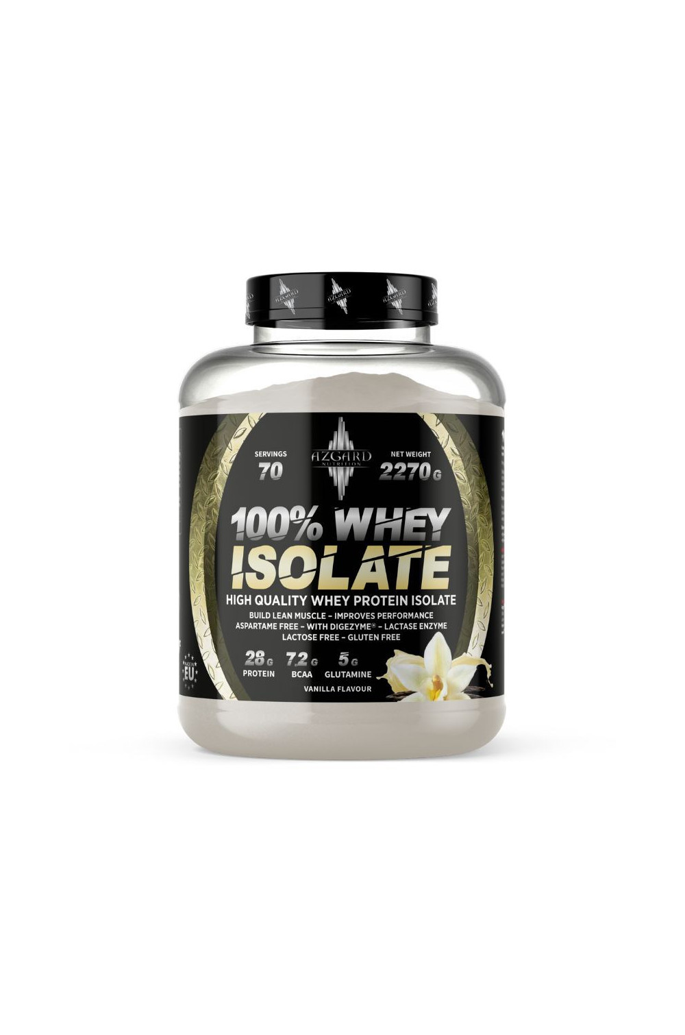 Azgard 100% Whey Isolate 2270 g, Lactose Free