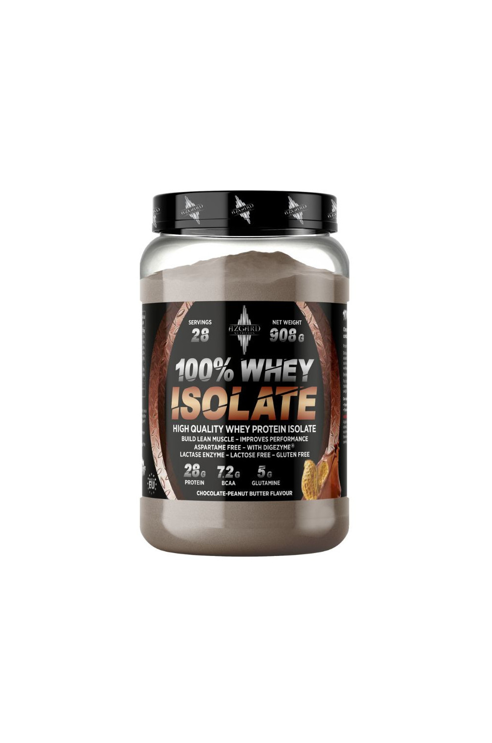 Azgard 100% Whey Isolate 908 g, Lactose Free