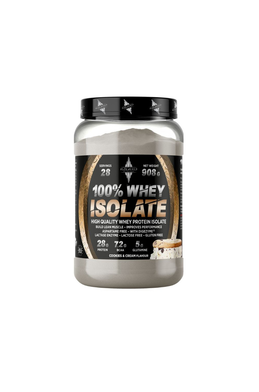 Azgard 100% Whey Isolate 908 g, Lactose Free