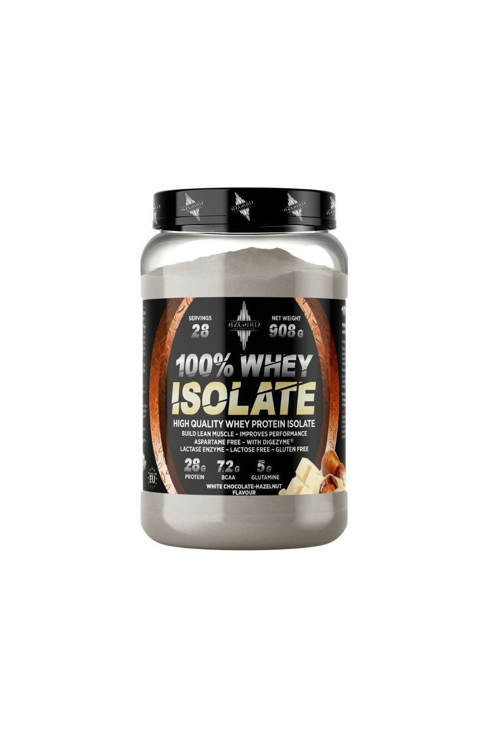 Azgard 100% Whey Isolate 908 g, Lactose Free