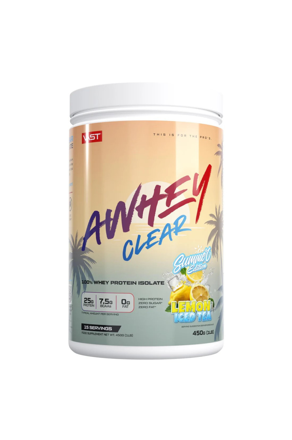 VAST AWHEY CLEAR Whey protein Isolate 450 g