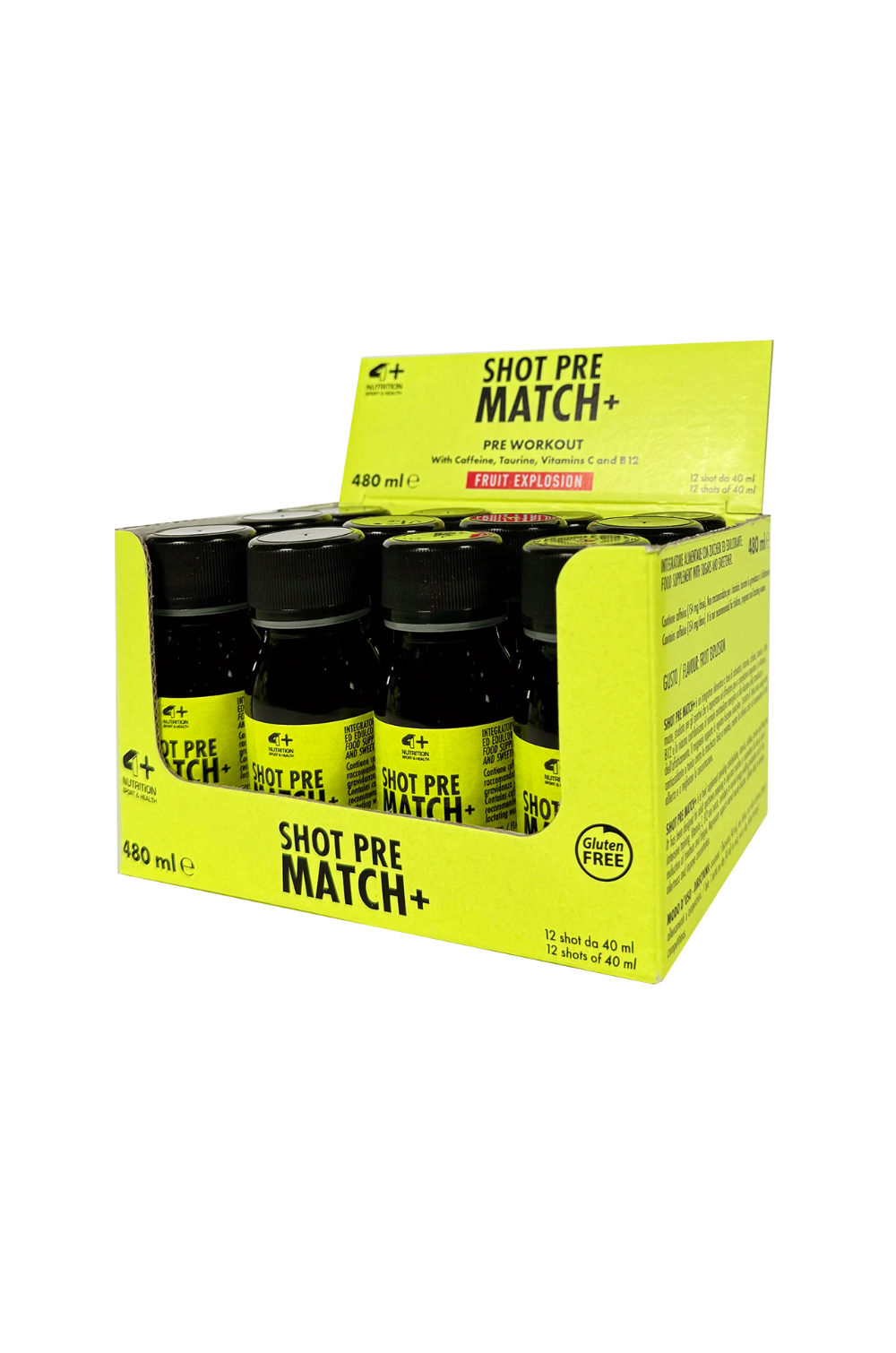 4+ Nutrition SHOT Pre Match+ 40 ml x12 BOX