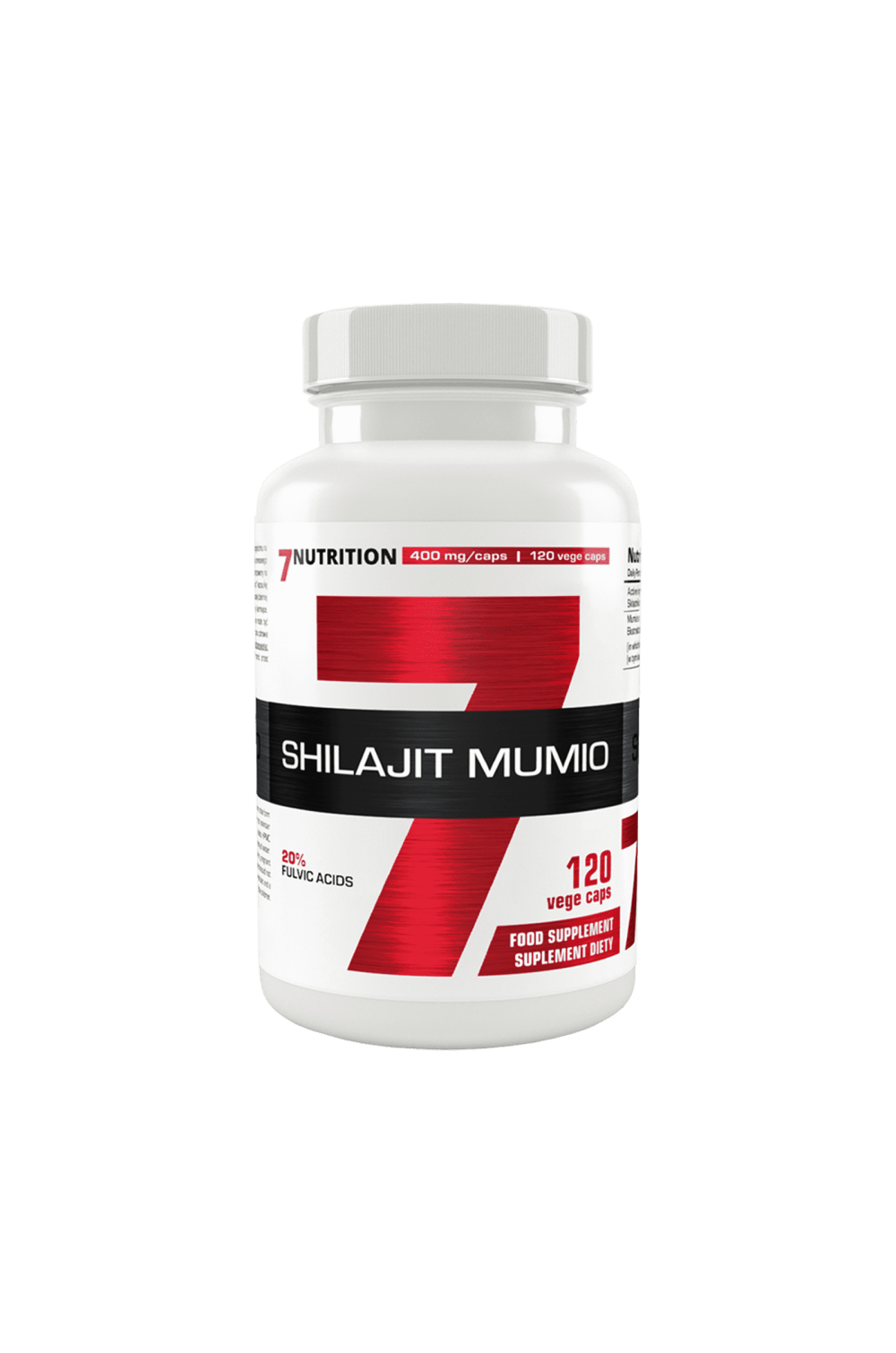 7 Nutrition Shilajit Mumio 400 mg 120 caps.