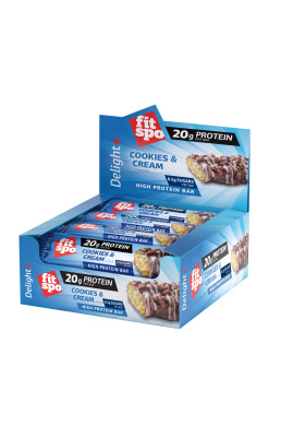 FitSpo Delight Cookies and cream protein bar BOX 60 g x 12