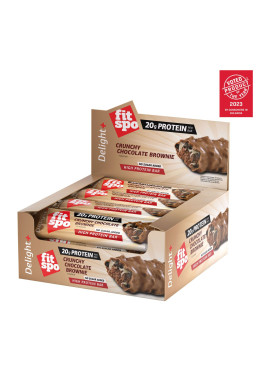 FitSpo Delight Crunchy Chocolate Brownie protein bar BOX 60 g x 12