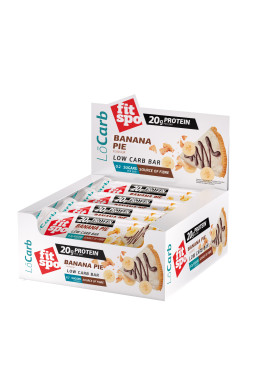 FitSpo Lo Carb protein bar Banana pie BOX 60 g x 12