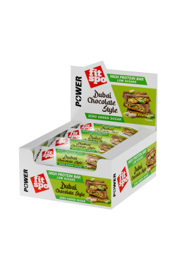 FitSpo Power Dubai Chocolate style protein bar BOX 50 g x 12
