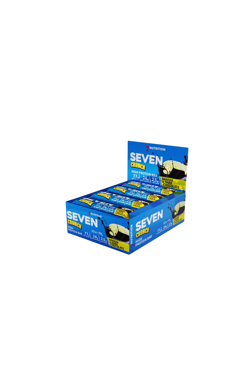 7 Nutrition SEVEN Crunch Protein Bar 12x77g