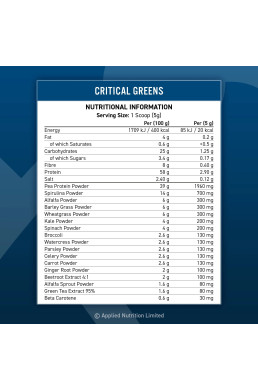 Applied Nutrition Critical Greens 250 g Unflavoured