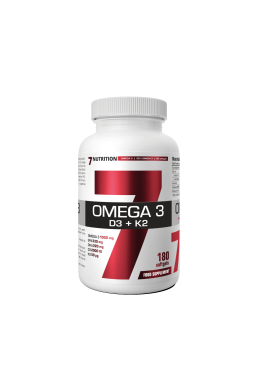7 Nutrition Omega 3 55% D3+K2 180 kaps.