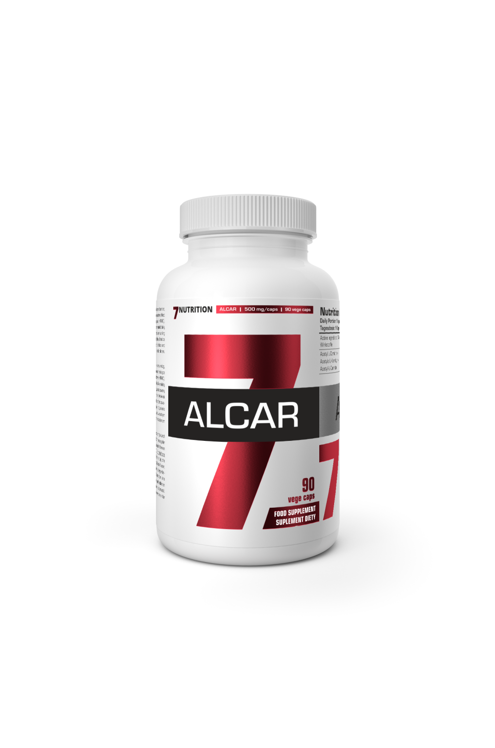7 Nutrition ALCAR 500 mg 90 kaps. l-carnitine