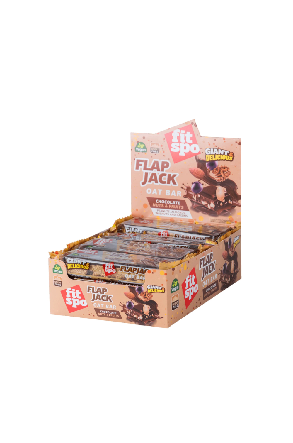 FitSpo Flap Jack Chocolate nuts and Fruits 90 g x12 BOX