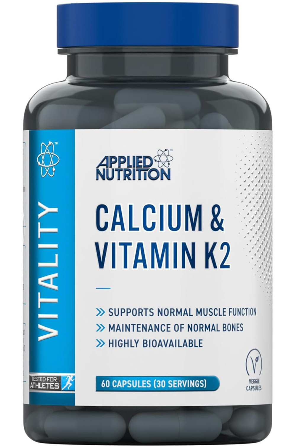 Applied Nutrition Calcium & Vitamin K2 60 kaps.
