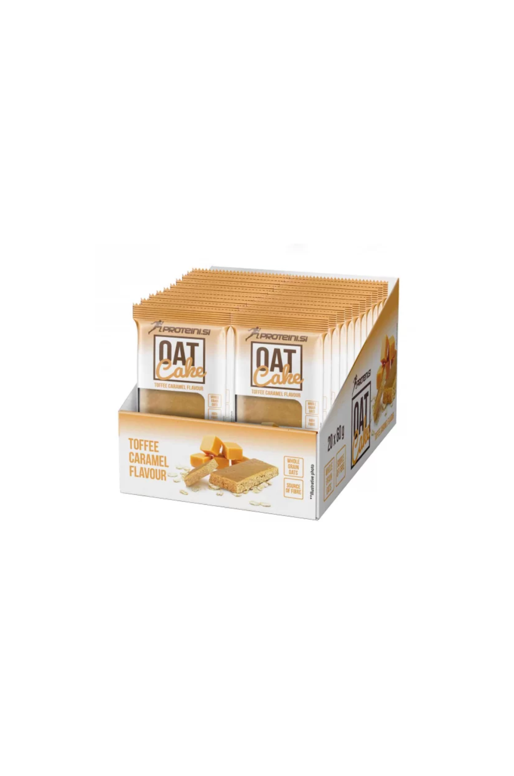 Proteini.si Oat Cake 60 g Toffee caramel x20 BOX