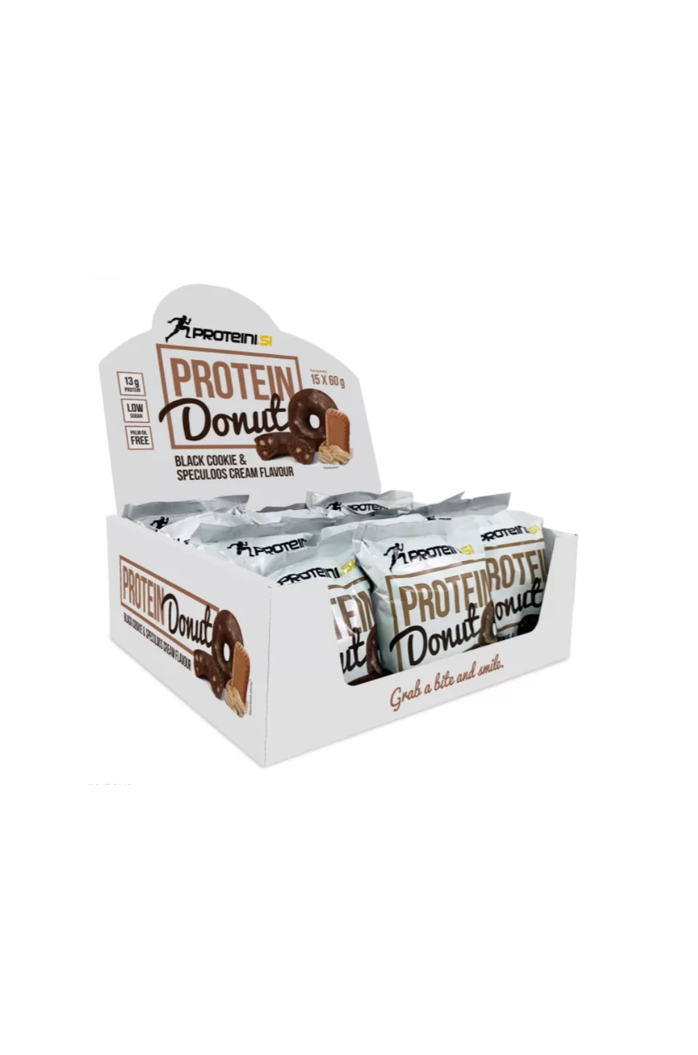Proteini.si Protein Donut 60 g Black cookie & Speculoos cream x15 BOX