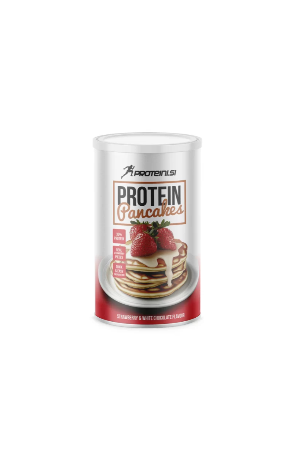 Proteini.si Protein Pancakes 300 g Strawberry white chocolate
