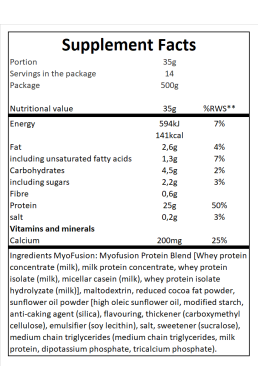 Gaspari Nutrition Myofusion 500 g