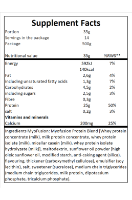 Gaspari Nutrition Myofusion 500 g